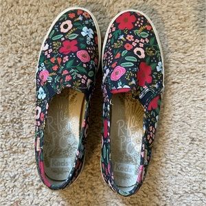 EUC Keds x Rifle Paper Co Garden Double Decker Slip On Size 8